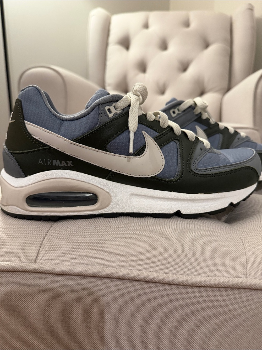 GUC Nike Air Max Command Men's  Sneakers Cool Grey Sequoia White Bone- Size 8.5